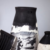 Black and White Crackle Vase