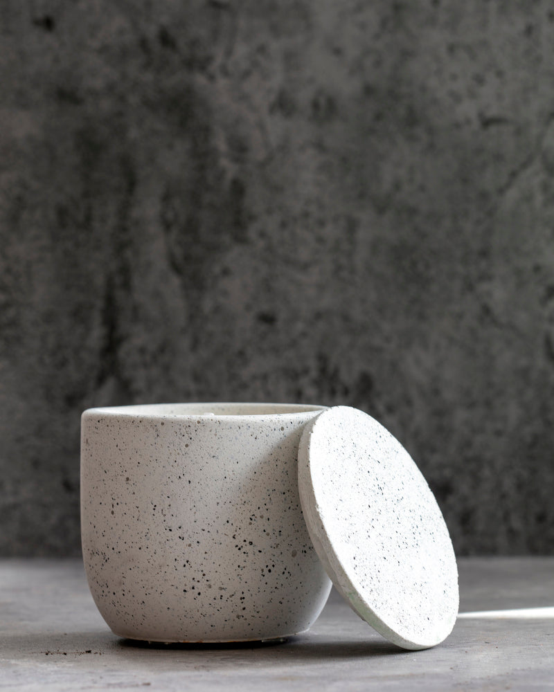 Stone |  Curved Candle Pot