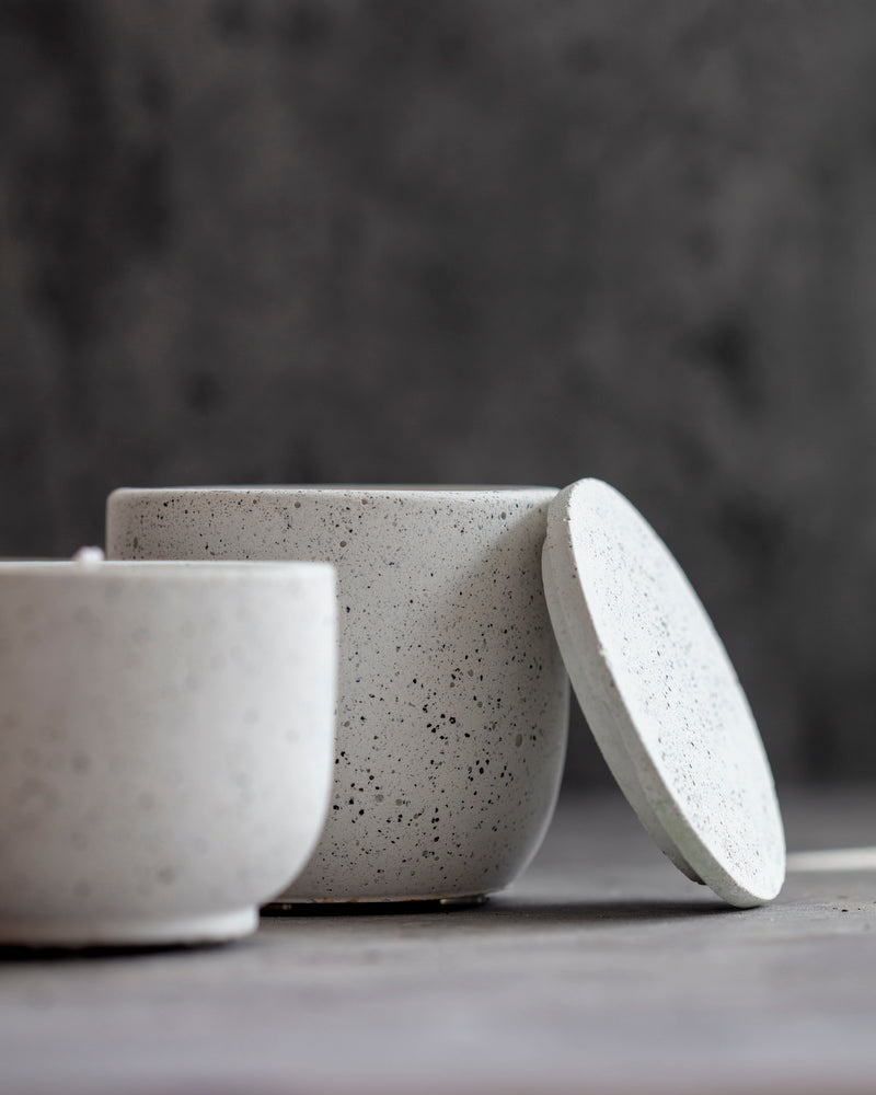 Stone |  Curved Candle Pot