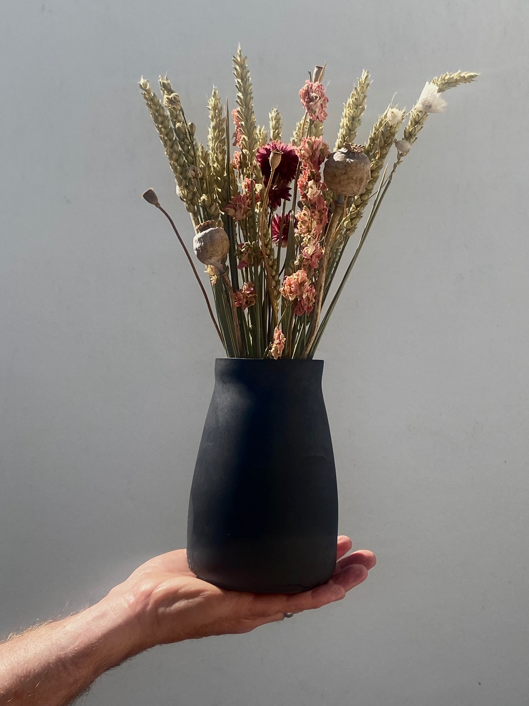 Matte Black Vase